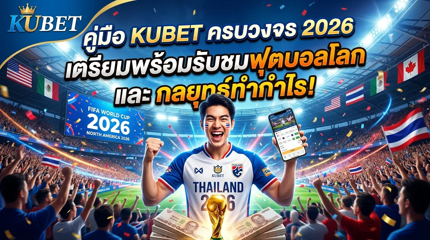 คู่มือ KUBET ครบวงจร 2026: เตรียมพร้อมรับชมฟุตบอลโลกและกลยุทธ์ทำกำไร