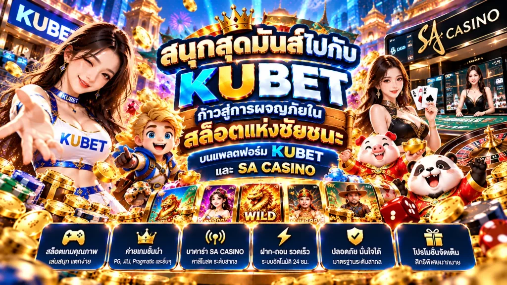 สนุกสุดมันส์ไปกับ Kubet ก้าวสู่การผจญภัยในสล็อตแห่งชัยชนะ บนแพลตฟอร์ม KUBET และ sa casino