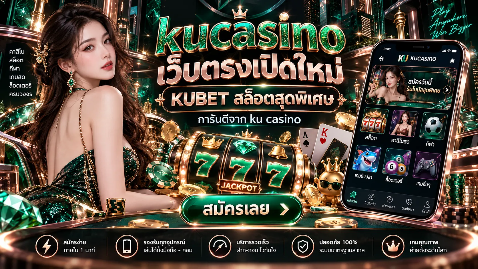 kucasino เว็บตรงเปิดใหม่ KUBET สล็อตสุดพิเศษ การันตีจาก ku casino
